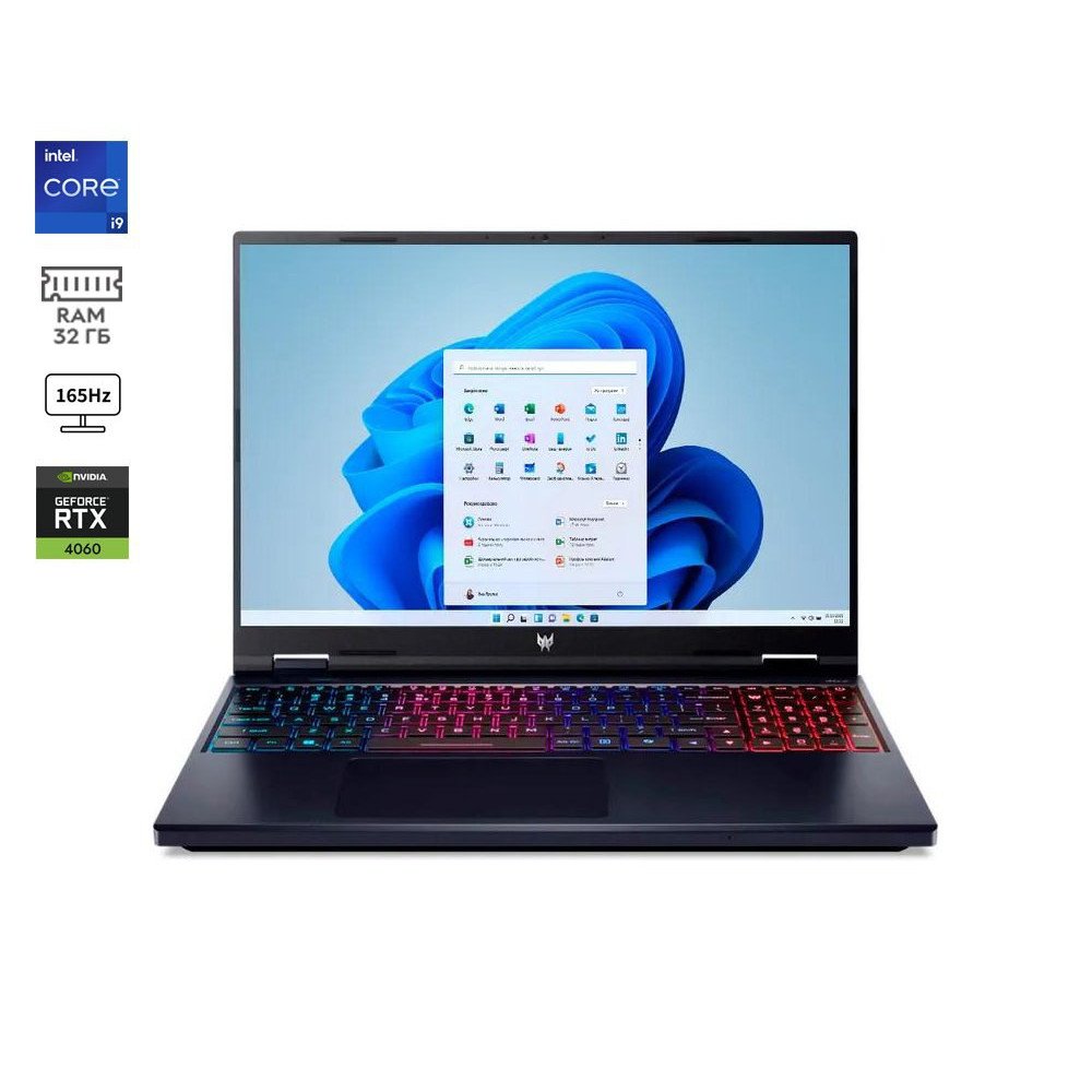 Ноутбук Acer Predator Helios Neo 15.6"/ Core i9-14900HX/ RTX 4060/ 32GB/ 1TB SSD/ Win 11