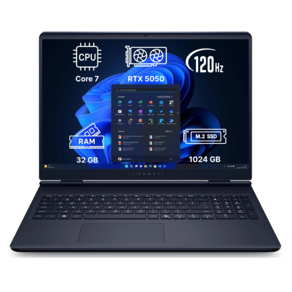 Ноутбук Alienware 16 Aurora 16"/ Intel Core 7 240H/ 32GB/ 1TB SSD/ RTX5050/ Win 11