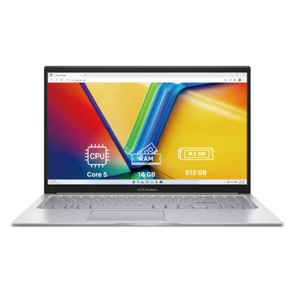 Ноутбук ASUS Vivobook 15 15.6"/ Core 5-120U/ 16GB/ 512GB SSD/ Intel UHD Graphics/ Windows 11 WH