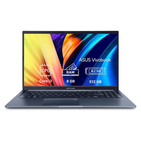 Ноутбук ASUS Vivobook 15 15.6"/ Core i3-1315U/ 8GB/ 512GB SSD/ Intel UHD Graphics/ Windows 11 - Quite Blue