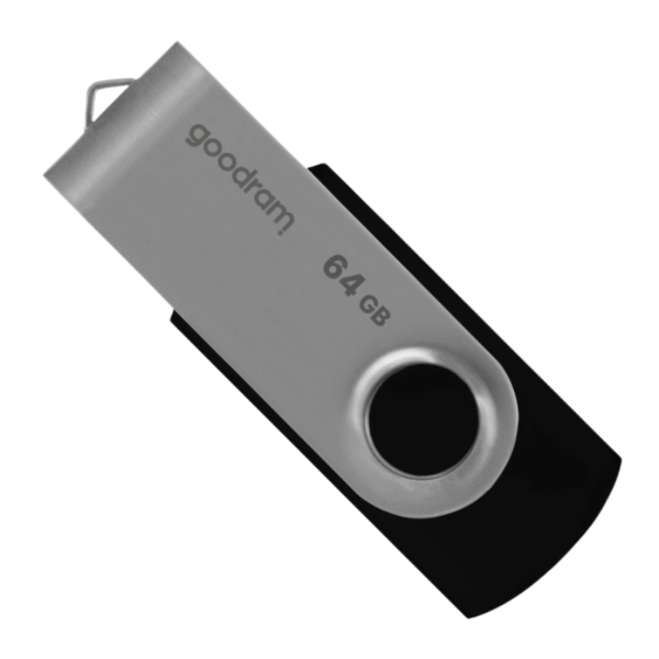 Флеш пам'ять USB Goodram UTS2 Twister 64GB USB 2.0 Black (UTS2-0640K0R11)