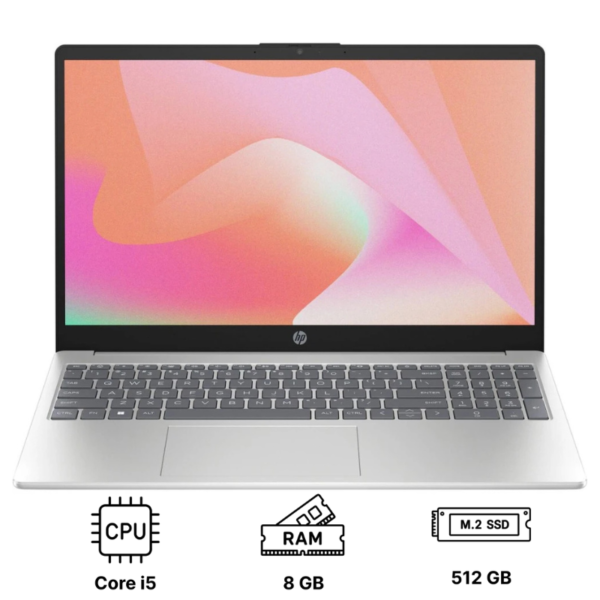 Ноутбук HP 15 15.6"/ i5-1235U/ 8GB/ 512GB SSD/ Iris Xe Graphics/ Windows 11