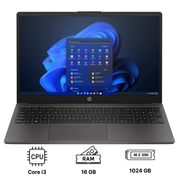 Ноутбук HP 250 G10 15.6"/ Core i3-1315U/ 16GB/ 1TB SSD/ Intel UHD Graphics/ Windows 11