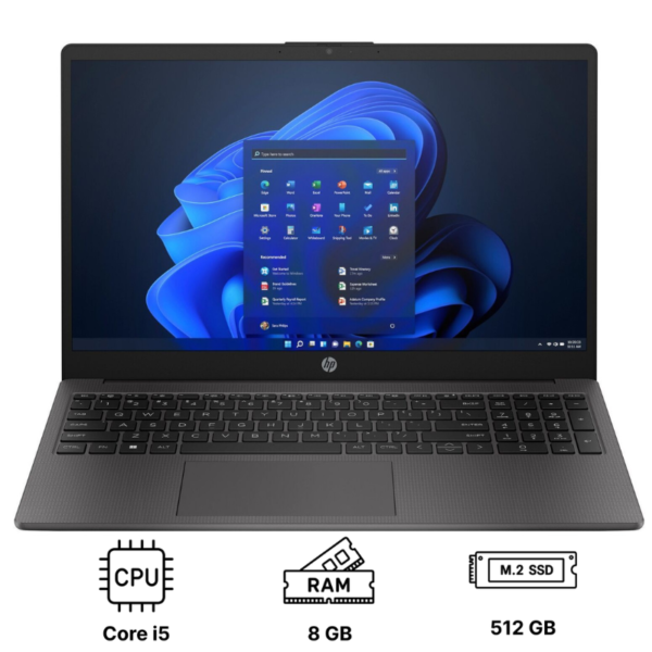 Ноутбук HP 250 G10 15.6"/ Core i5-1334U/ 8GB/ 512GB SSD/ Intel Iris Xe Graphics/ Windows 11