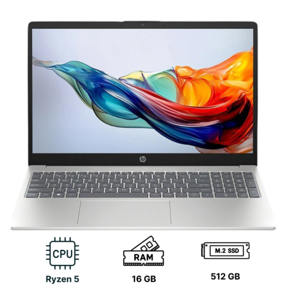 Ноутбук HP 15-fc0260ua 15.6"/ Ryzen 5 7520U/ 16GB/ 512GB SSD/ Radeon 610M (C79M6EA) Diamond White