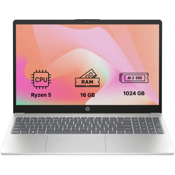 Ноутбук HP 15-fc0264ua 15.6"/ Ryzen 5 7520U/ 16GB/ 1TB SSD/ Radeon 610M (C79MFEA) Warm Gold