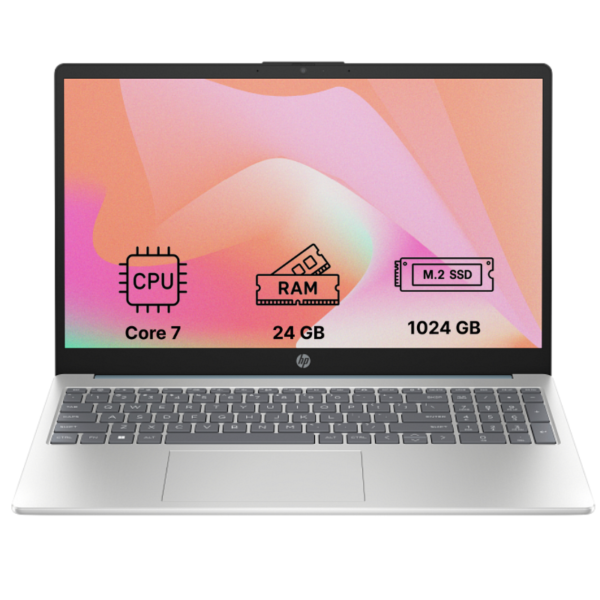 Ноутбук HP 15-fd0061ua 15.6"/ Core 7 150U/ 24GB/ 1TB SSD/ Intel Iris Xe Graphics (D16GGEA) Moonlight Blue