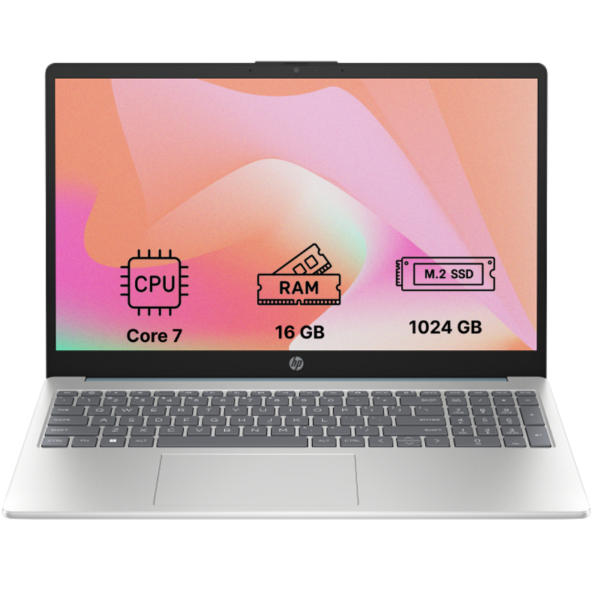 Ноутбук HP 15-fd0217ua 15.6"/ Core 7 150U/ 16GB/ 1TB SSD/ Intel Iris Xe Graphics (D16E2EA) Moonlight Blue
