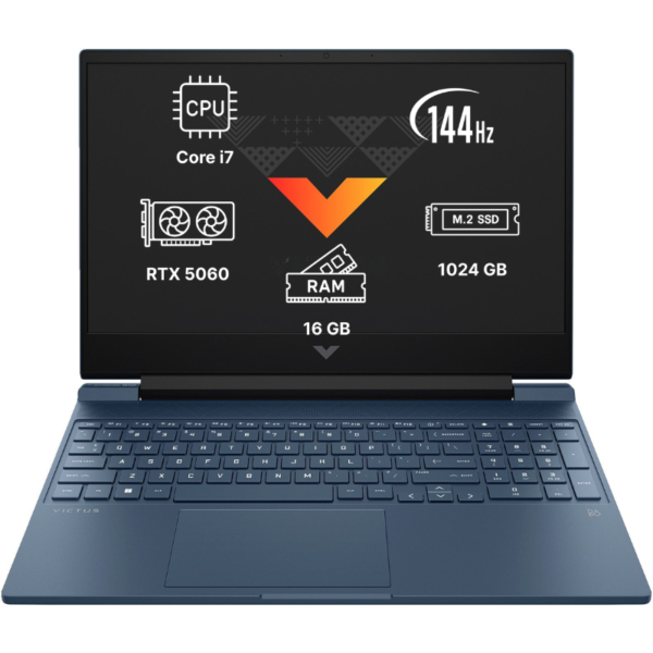 Ноутбук HP Victus 15 15.6"/ Core i7-13620H/ 16GB/ 1TB SSD/ RTX5060/ Win 11