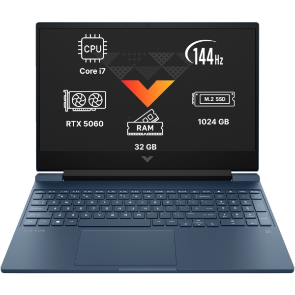 Ноутбук HP Victus 15 15.6"/ Core i7-13620H/ 32GB/ 1TB SSD/ RTX5060/ Win 11