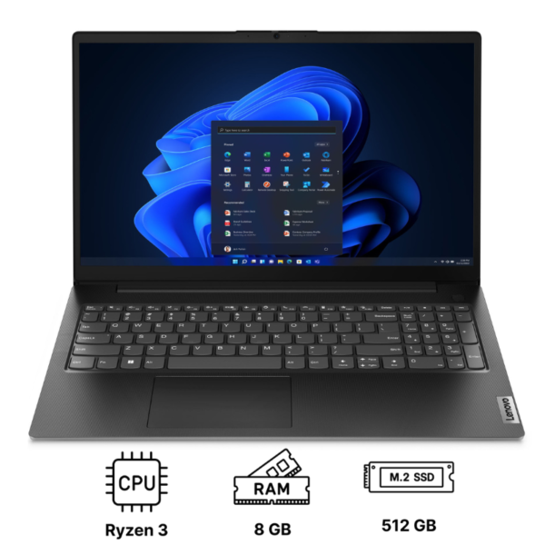 Ноутбук Lenovo V15 G4 AMN 15.6"/ Ryzen 3 7320U/ 8GB/ 512GB SSD/ Radeon 610M (82YU016QRA) Business Black