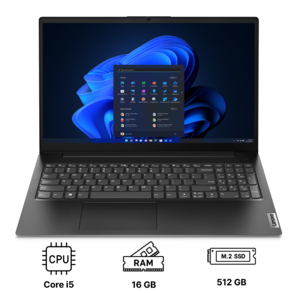 Ноутбук Lenovo V15 G5 IRL 15.6"/ Core i5-13420H/ 16GB/ 512GB SSD/ UHD Graphics (83GW00CDRA) Business Black