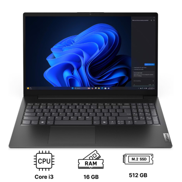 Ноутбук Lenovo V15 G5 IRL 15.6"/ Core i3-1315U/ 16GB/ 512GB SSD/ UHD Graphics (83GW00CBRA) Business Black
