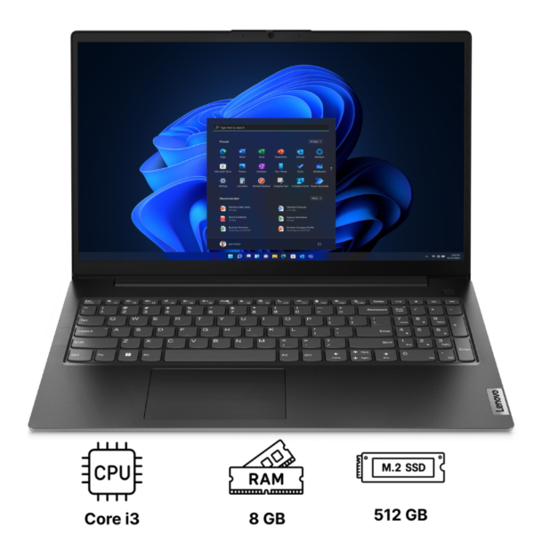 Ноутбук Lenovo V15 G5 IRU 15.6"/ Core i3-1315U/ 8GB/ 512GB SSD/ UHD Graphics (83A100X4RA) Business Black