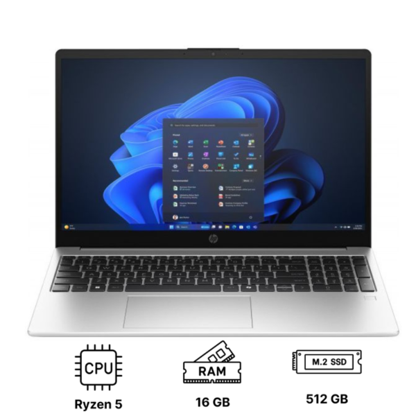 Ноутбук HP 255 G10 15.6"/ Ryzen 5 7530U/ 16GB/ 512GB SSD/ Radeon Graphics/ Windows 11
