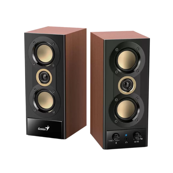 Акустична система Genius SP-HF520BT, 20 Вт, 80-20000 Гц, Bluetooth 5.3, Wood