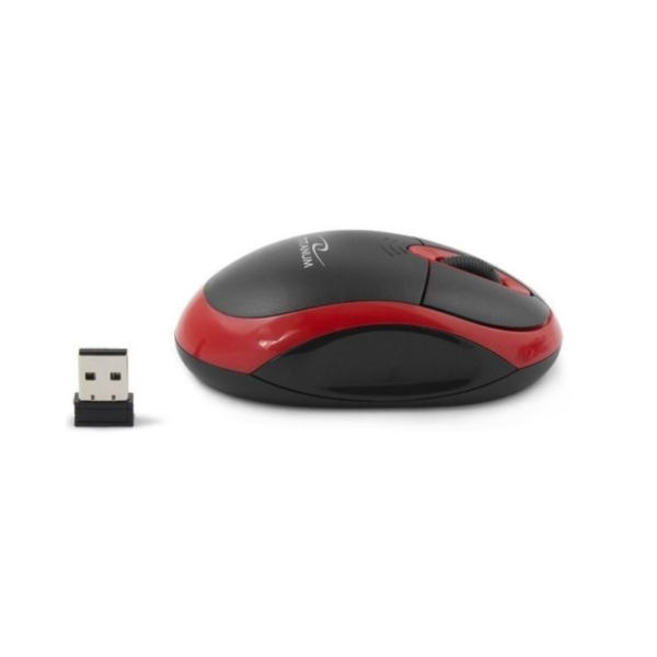 Миша бездротова Titanum Mouse TM116R Black-Red