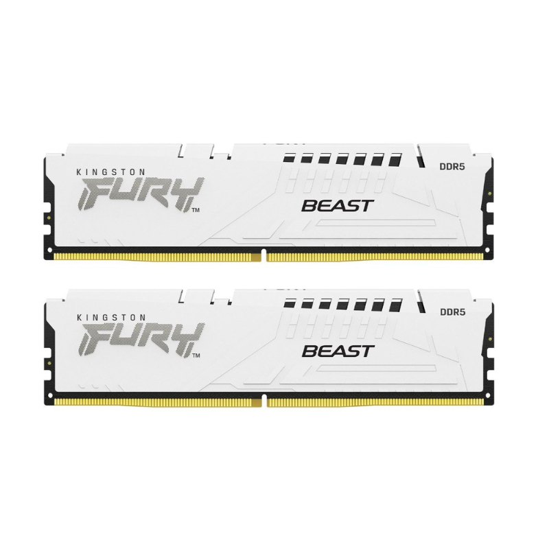 модуль пам'яті 32Gb DDR5 6400MHz Fury Beast White (2x16) EXPO KF564C32BWEK2-32 купимти озу онлайн