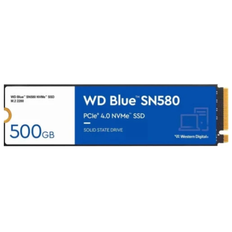 Жорсткий диск SSD WD Blue SN580 500Gb M.2 NVMe WDS500G3B0E купити м2 накопичувач